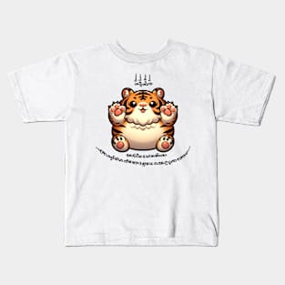 Thai Tattoo Parody "Sak Yant Tiger" Kids T-Shirt